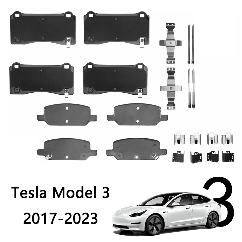 Front Rear Premium Ceramic Disc Brake Pads for Tesla 3 2017-2023 800824000A/800824400B