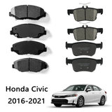 Front & Rear Ceramic Disc Brake Pads For 2016-2021 Honda Civic