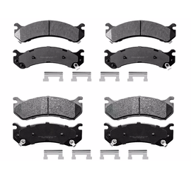 Front & Rear Ceramic Brake Pads For Chevy GMC Silverado Sierra 2500HD 3500 HD
