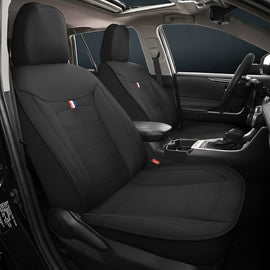 Amancarport® Universal Faux Leather Car Seat Covers – 5-Piece Waterproof Set for Most Vehicles