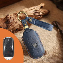 Load image into Gallery viewer, Genuine Leather Key Fob Cover for Buick (3-6 Button)