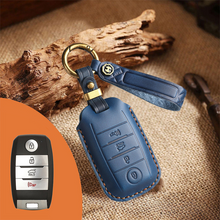 Load image into Gallery viewer, Genuine Leather Key Fob Cover for Kia