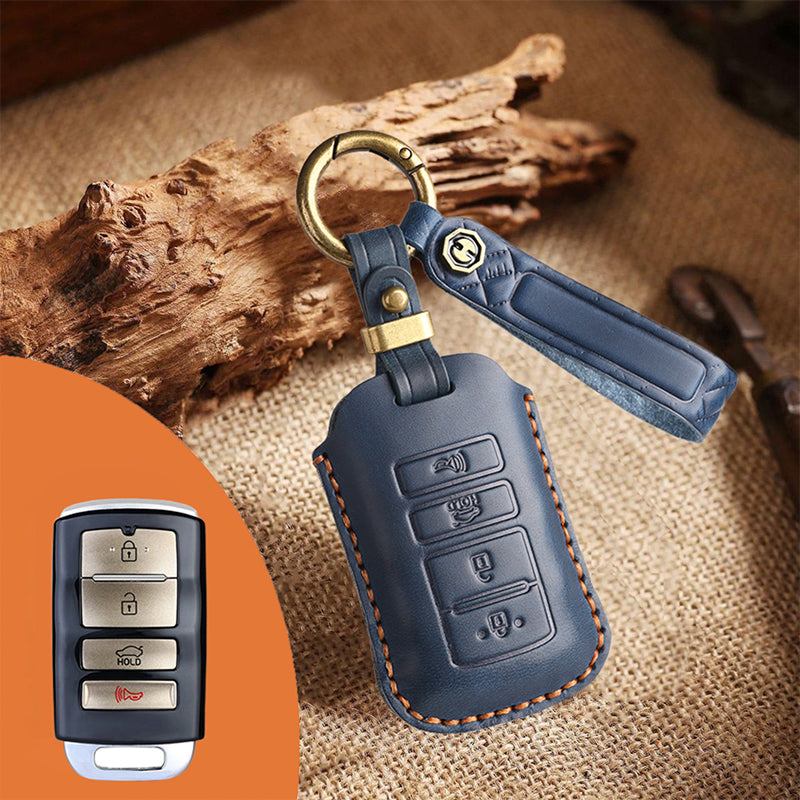 Genuine Leather Key Fob Cover for Kia