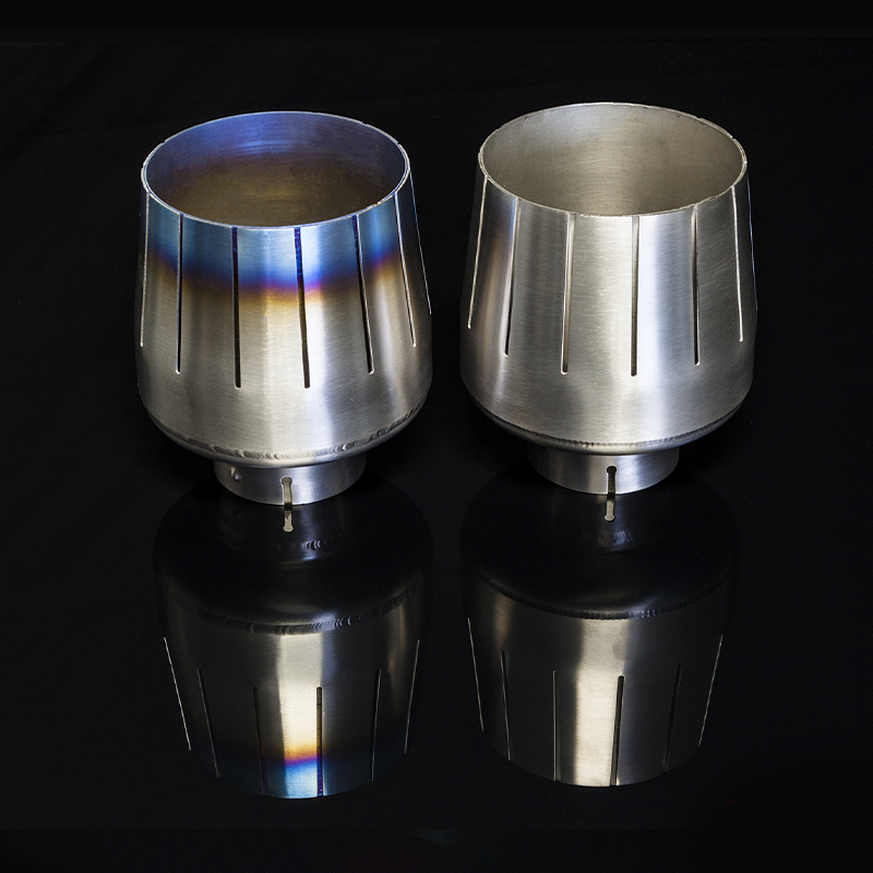 Titanium Exhaust Tip Set/ Raw Finish/ Fits MKV Toyota Supra GR A90/ A91 & Nissan R35 GTR 09+/ High Durability Replacement