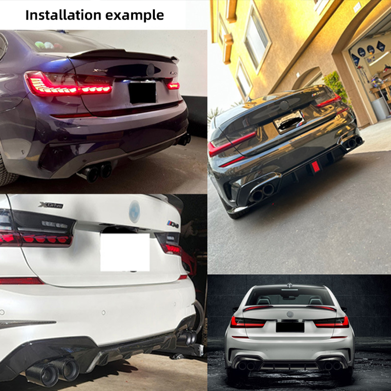 Carbon Fiber Dual Exhaust Tips for BMW 2/3/4 Series G20/G21/G23/G42 (2019+)