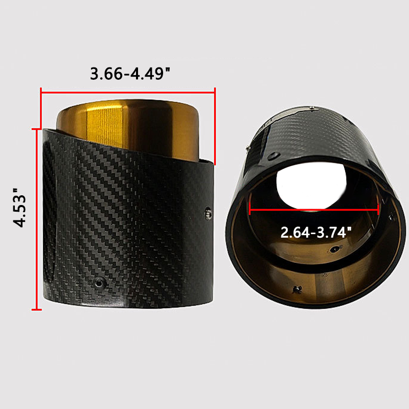 Black Carbon Fiber Exhaust Muffler Tip for Mini Cooper & BMW MINI (R55-R61, F54-F60)