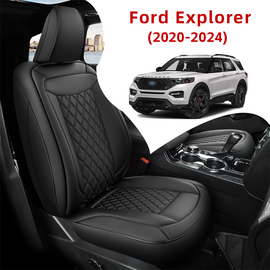 Amancarport Custom Fit Car Seat Covers Full Set For Ford Explorer 6-7 Seats (2020-2025)