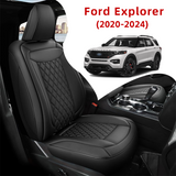 Amancarport Custom Fit Car Seat Covers Full Set For Ford Explorer 6-7 Seats (2020-2024)