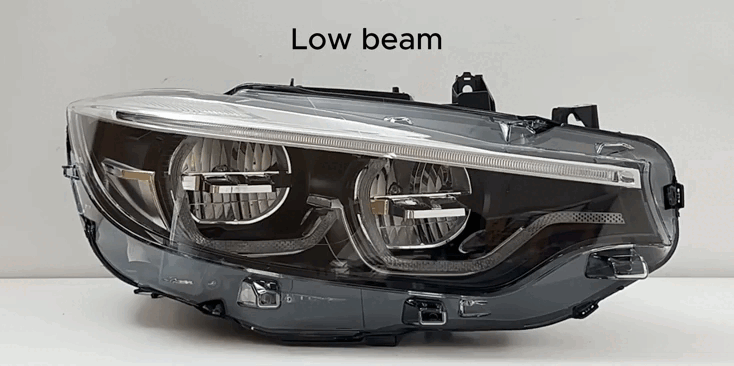 GTS Style LED Headlights for BMW 4-Series 2013-2020 F32 F82 F36 with Yellow DRL