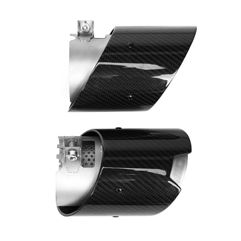 Carbon Fiber Tailpipe With Net Exhaust Tips For BMW X3M X4M M2 M3 M4 - F97 F98 G87 G80 G82 G83