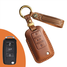 Load image into Gallery viewer, Vintage Handmade Luxury Leather Key Fob For All Volkswagen Models