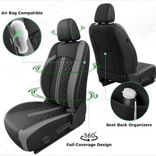 Load image into Gallery viewer, Jeep Wrangler JK JL Seat Covers 2007–2026 2 Door &amp; Unlimited Custom Fit Leather