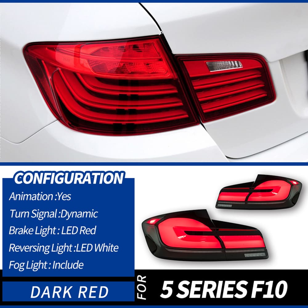 BMW 5 Series F10  Tail Lights with Sequential Turn Signals (2011-2017)