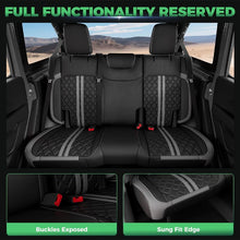 Load image into Gallery viewer, Jeep Wrangler JK JL Seat Covers 2007–2026 2 Door &amp; Unlimited Custom Fit Leather