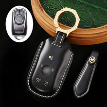 Load image into Gallery viewer, Genuine Cowhide Leather Key Fob Cover for Buick, Car Key Shell Case, Keychain Protector, Fits 3-7 Button Buick Key Fobs