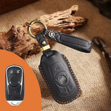 Load image into Gallery viewer, Genuine Leather Key Fob Cover for Buick (3-6 Button)