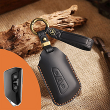 Load image into Gallery viewer, Genuine Leather Key Fob Cover for Volkswagen (3-5 Buttons)