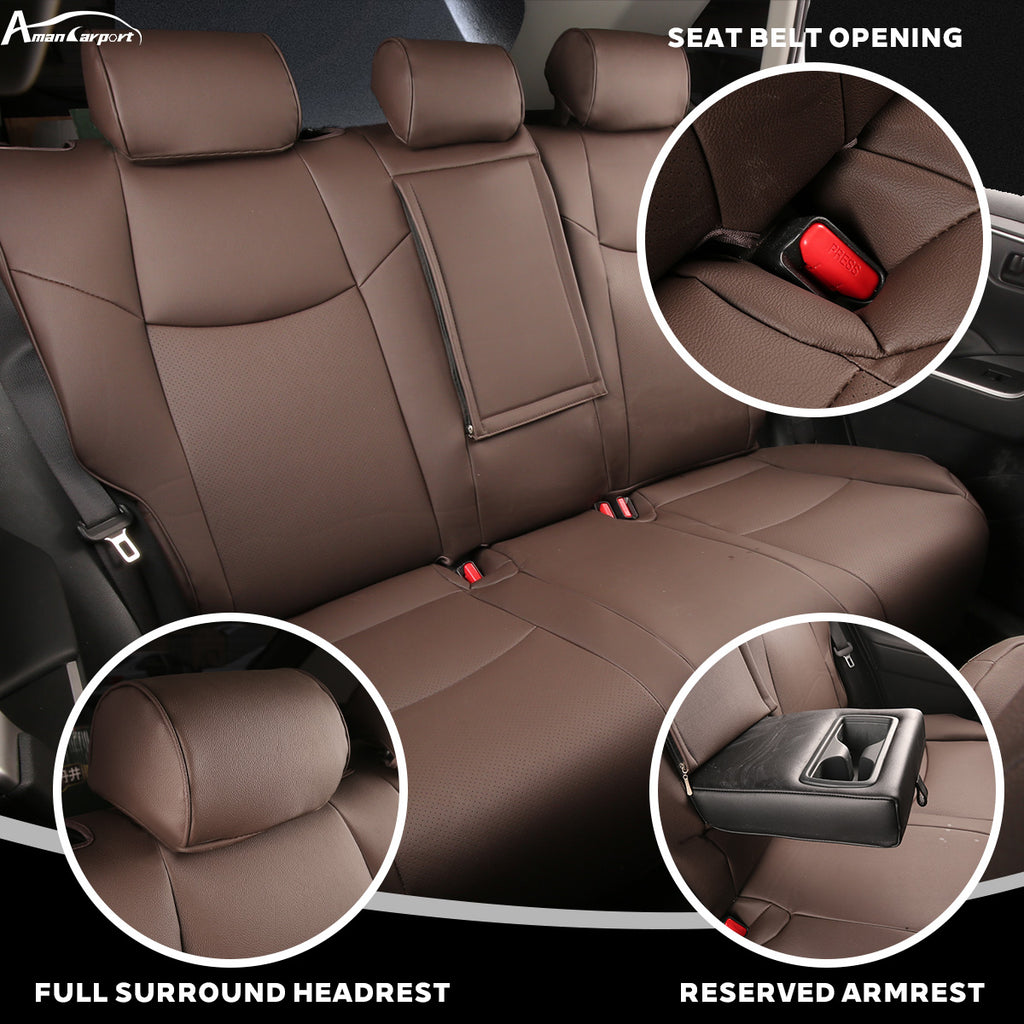 Custom Leather Seat Covers Full Set for Toyota RAV4 (2019–2025)