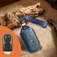 Load image into Gallery viewer, Genuine Leather Key Fob Cover for Buick (3-6 Button)