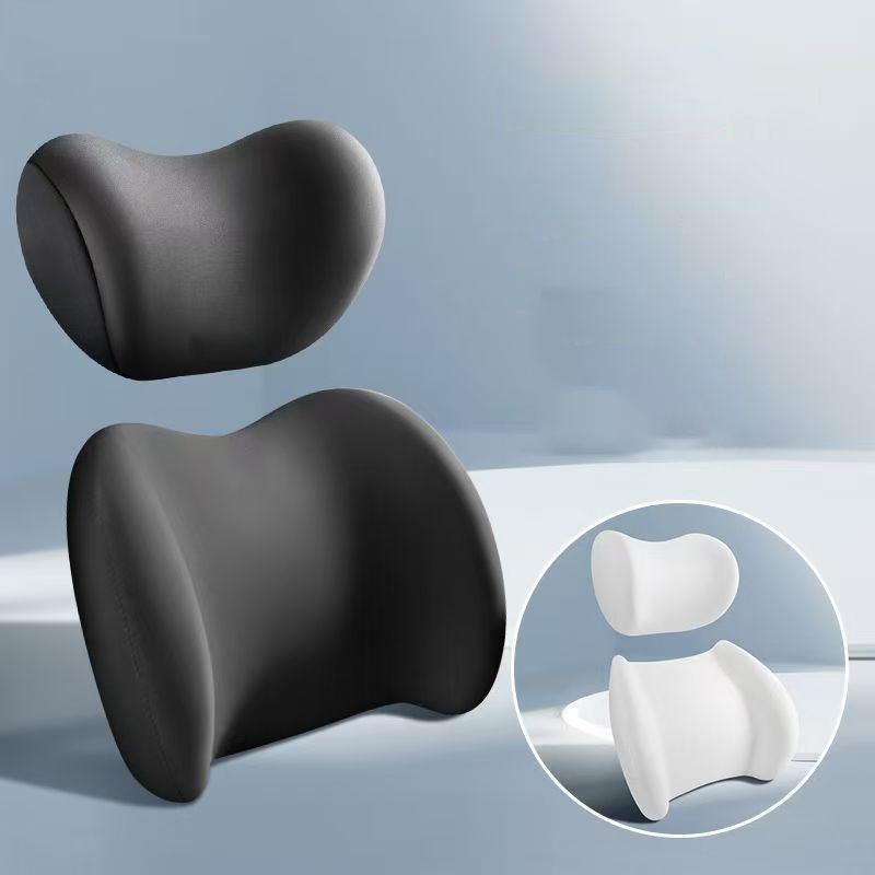 Car Headrest & Lumbar Support Cushion