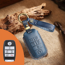 Load image into Gallery viewer, Genuine Leather Key Fob Cover for Kia