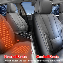 Load image into Gallery viewer, Amancarport Universal Car Seat Covers Breathable Fabric and Leather Fit Most Sedans SUVs and Trucks