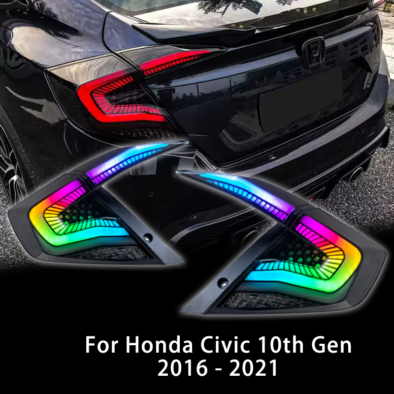 New LED Tail Light Assembly for Honda Civic 10th Gen 2016 2017 2018 2019 2020 2021