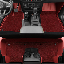 Load image into Gallery viewer, Special for Jeep Wrangler(2018-2024) and Wrangler JK(2013-2017) Floor Mat Fully Surrounded By All-Weather Floor Mat