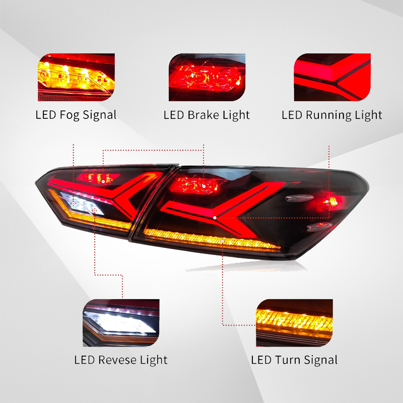 LED Tail Light Assembly for Toyota Camry 8th Generation 2018 2019 2020 2021 2022 2023 2024