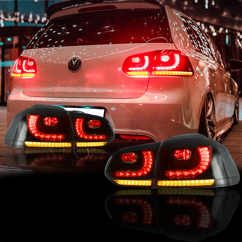 Suitable for VW Golf 6th Gen Mk6 2008-2014 LED Tail Light Assembly