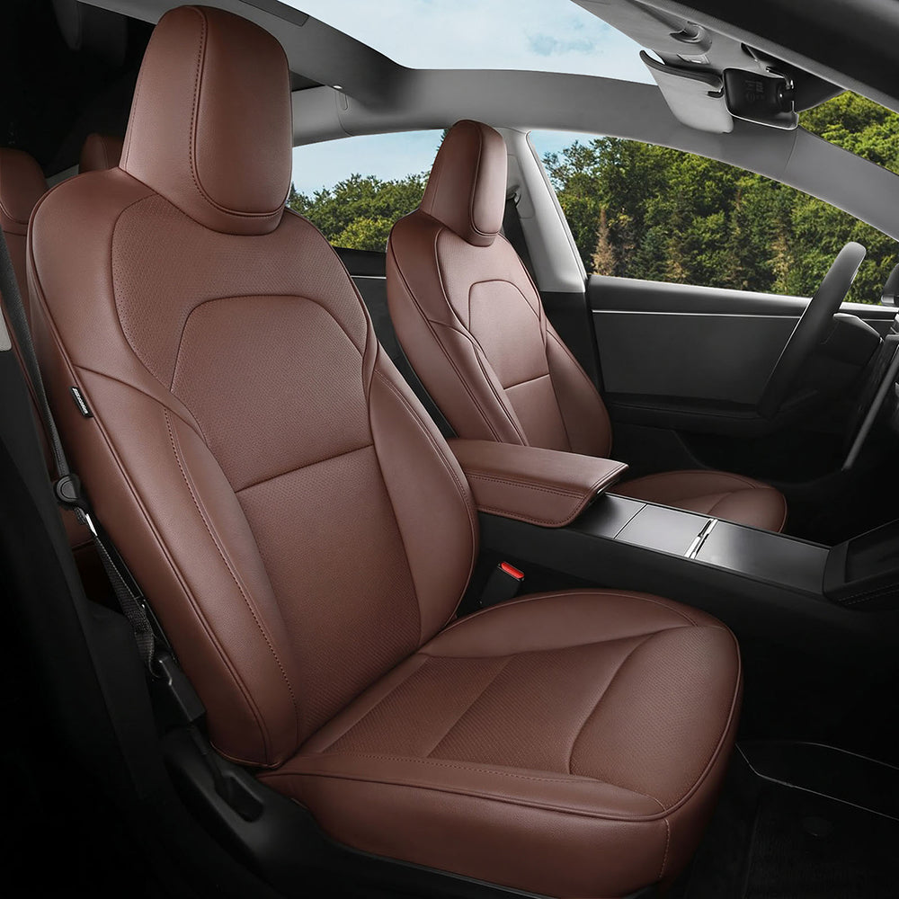 Custom Nappa Leather Seat Covers for Tesla Model 3/Y (Highland/Juniper 2016-2026)