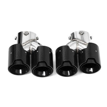 Load image into Gallery viewer, Carbon Fiber Dual Exhaust Tips for BMW M2/M3/M4 3 Series G20/G21/G23/G42 (2019+)
