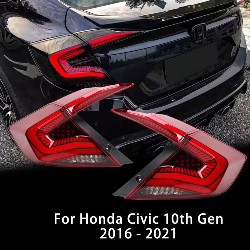 New LED Tail Light Assembly for Honda Civic 10th Gen 2016 2017 2018 2019 2020 2021