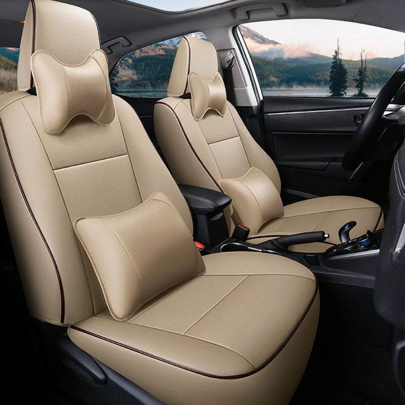 Custom for Toyota Corolla(2014-2024) Leather Car Seat Cover Full Set