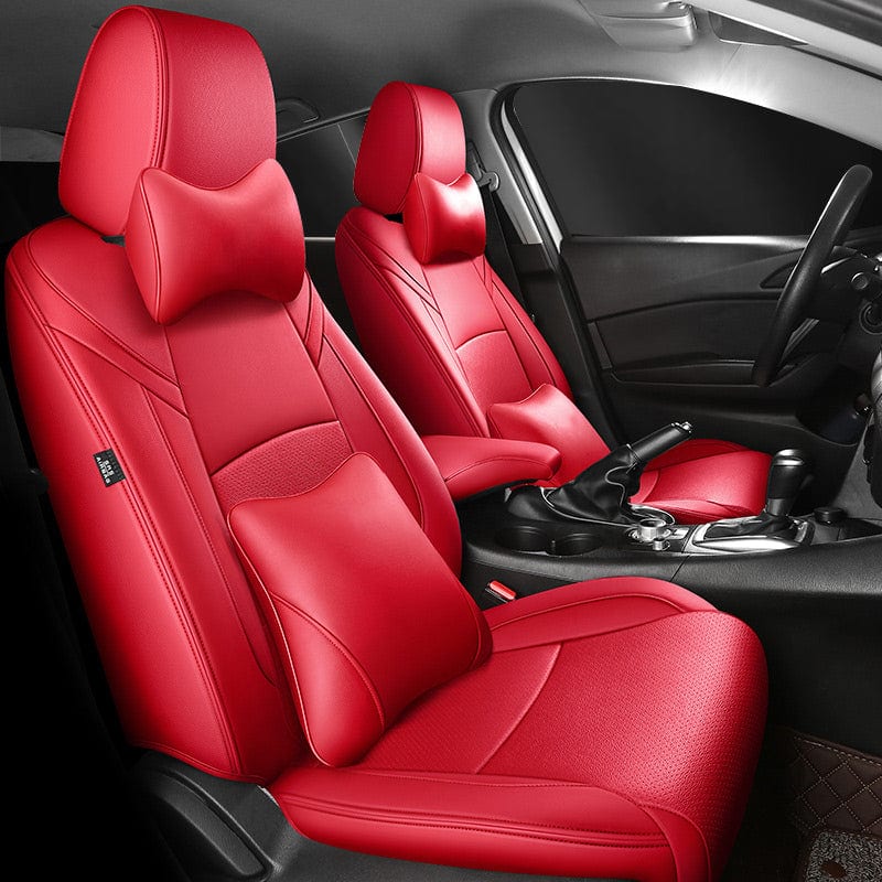 Leather Car Seat Cover Full Set Fit For Mazda 3 (2014-2024)