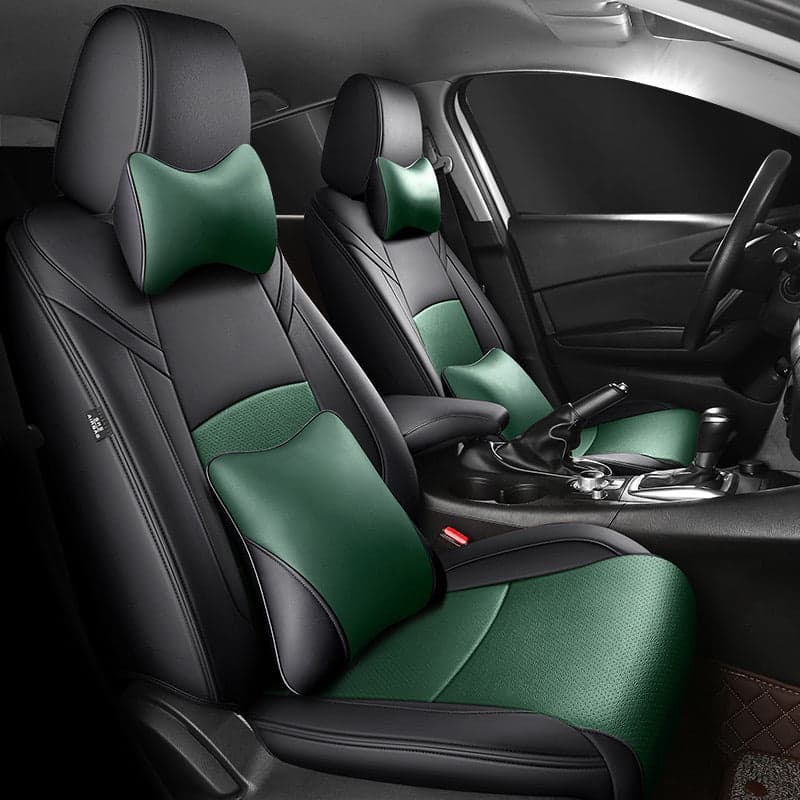 Leather Car Seat Cover Full Set Fit For Mazda 3 (2014-2024)