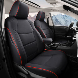 Custom Fit Leather Car Seat Covers Full Set for Toyota RAV4 (2013-2025) – Original Factory Texture