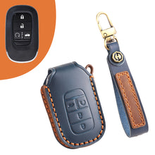 Load image into Gallery viewer, Leather Car Key Covers for Honda Models Accord Civic CR-V HR-V Pilot