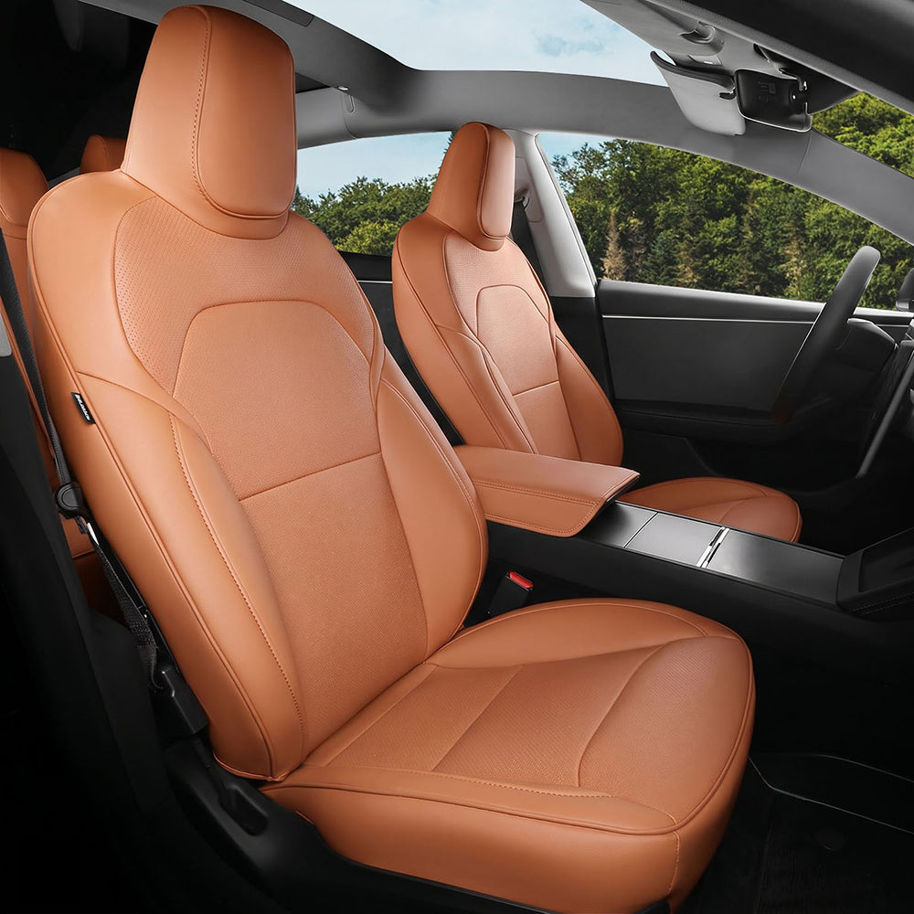 Custom Nappa Leather Seat Covers for Tesla Model 3/Y (Highland/Juniper 2016-2026)