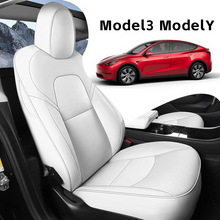 Load image into Gallery viewer, All-Inclusive Customized Tesla Model 3/Highland/Y Alcantara Leather Car Seat Covers Full Set