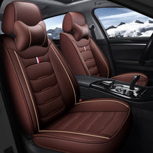 Load image into Gallery viewer, Universal Full Set Leather Car Seat Covers – Water Resistant, Luxury Comfort &amp; All-Season Protection for 5 Seats