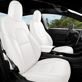 All-Inclusive Custom Tesla Model 3/Highland/Y/Juniper (2016-2025) Nappa Leather Car Seat Covers – Full Set