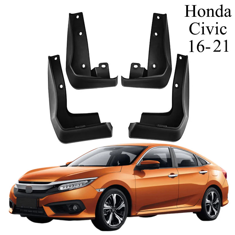 Mud Flaps Mud Guards Fit for 1996-2024 Honda Civic Hatchback Front & Rear Mud Splash Guards Accessories - 4 Pcs