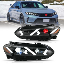 Load image into Gallery viewer, Demon Eye LED Headlights for 2022-2025 Honda Civic 11th Gen Projector Front Lamp Assembly (Pair)