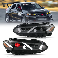 Load image into Gallery viewer, Demon Eye LED Headlights for 2022-2025 Honda Civic 11th Gen Projector Front Lamp Assembly (Pair)