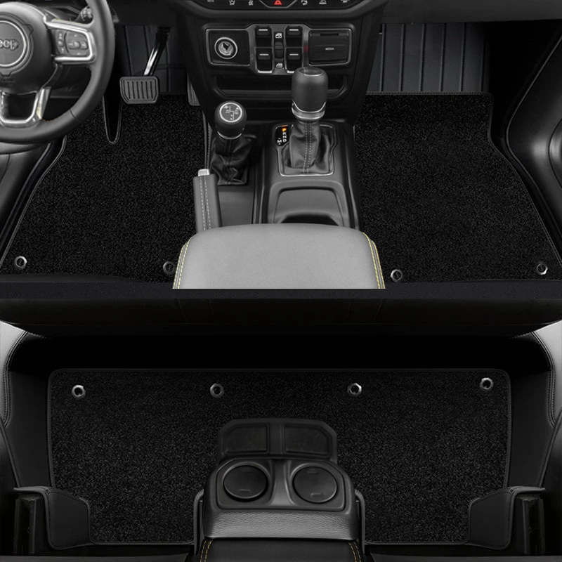 Special for Jeep Wrangler(2018-2024) and Wrangler JK(2013-2017) Floor Mat Fully Surrounded By All-Weather Floor Mat