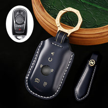 Load image into Gallery viewer, Genuine Cowhide Leather Key Fob Cover for Buick, Car Key Shell Case, Keychain Protector, Fits 3-7 Button Buick Key Fobs