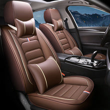 Load image into Gallery viewer, 5-Piece Car Seat Covers, Full Set Universal Waterproof Leather Auto Seat Protectors for SUV, Sedan, Pickup