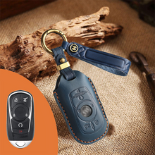 Load image into Gallery viewer, Genuine Leather Key Fob Cover for Buick (3-6 Button)