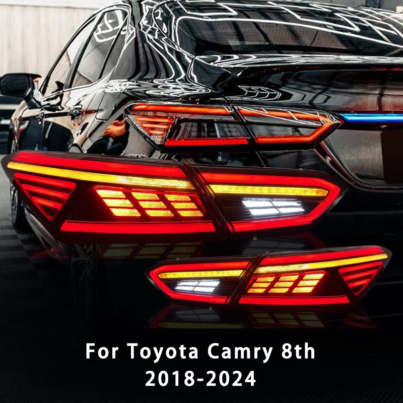 New LED Tail Light Assembly for Toyota Camry 8th Generation 2018 2019 2020 2021 2022 2023 2024